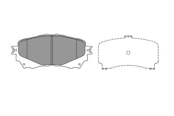 KAVO PARTS Комплект тормозных колодок, дисковый тормоз KBP-4570